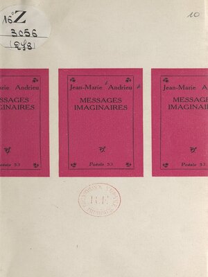 cover image of Messages imaginaires